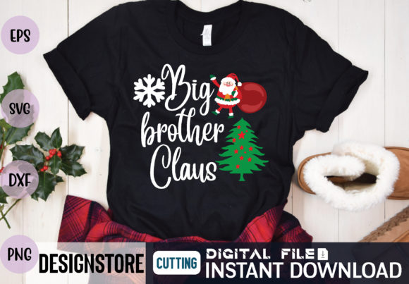 Big Brother Claus Svg Graphics for T-Shirt Designs