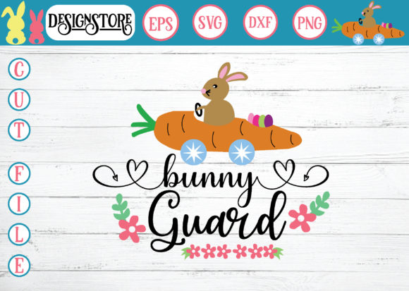 Bunny Guard Svg Graphics for T-Shirt Designs