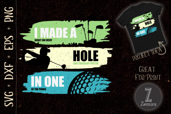 Fun Golf SVG, Hole in One