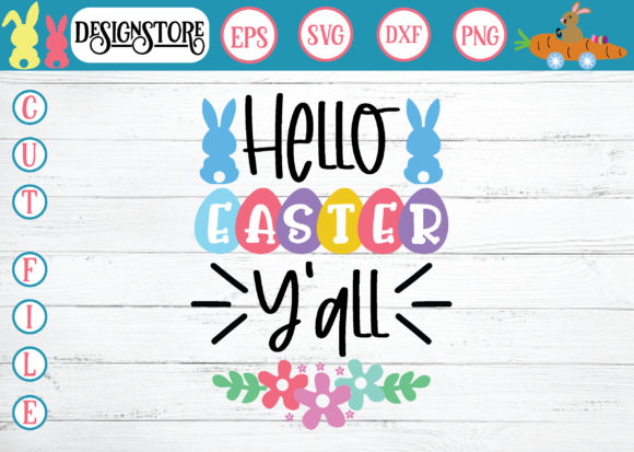 hello easter y all svg for graphic design