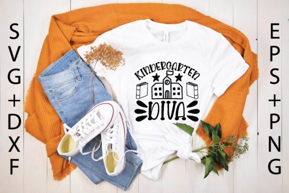 Kindergarten Diva Graphics for T-Shirt Designs