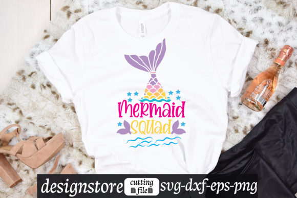 Mermaid Squad Svg Graphics for T-Shirt Designs