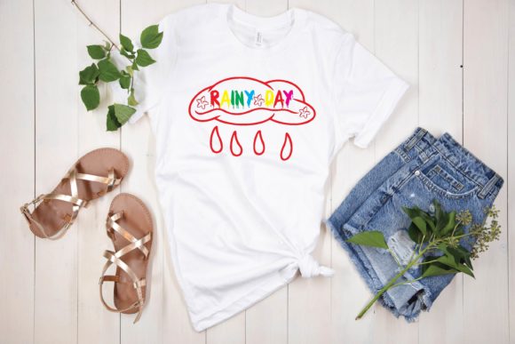 Rainy Day Svg Graphics for T-Shirt Designs